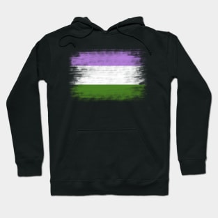 Genderqueer flag Hoodie